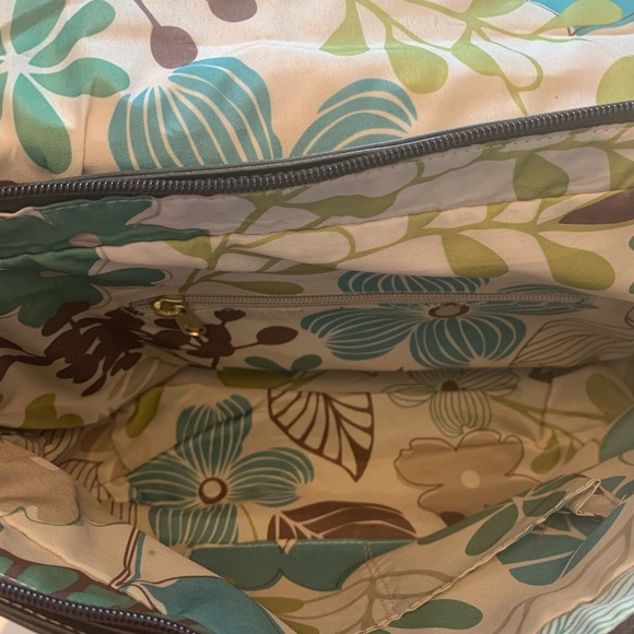 Painted Real Leather Laptop/Crossbody Bag - Picture 4 of 6